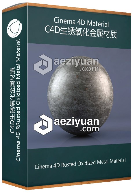 C4D生锈氧化金属材质 Cinema 4D Rusted Oxidized Metal Material生锈,氧化金,金属,材质,cinema - AE资源网 www.aeziyuan.com