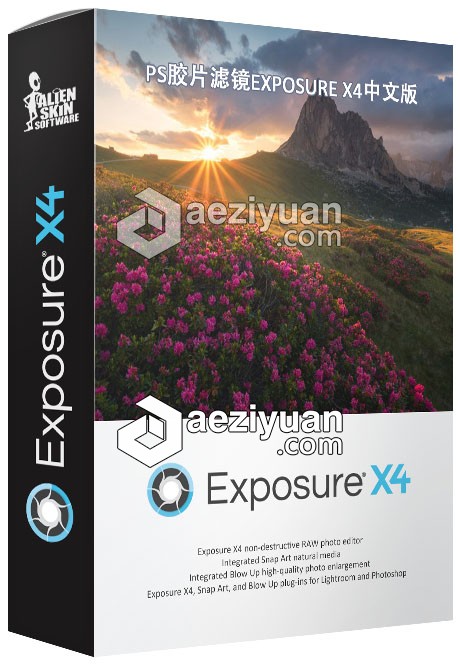 Exposure X4.0.6 for Mac完整汉化版 PS胶片插件Alien Skin Exposure X4中文版exposure,完整,汉化版,胶片,插件 - AE资源网 www.aeziyuan.com