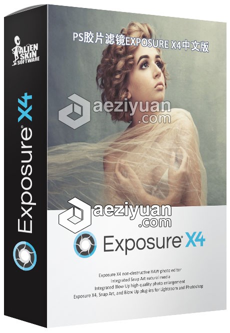 Alien Skin Exposure X4.07汉化版|PS胶片滤镜Exposure X4中文版 支持PS CC 2019skin,exposure,胶片,滤镜,中文版 - AE资源网 www.aeziyuan.com