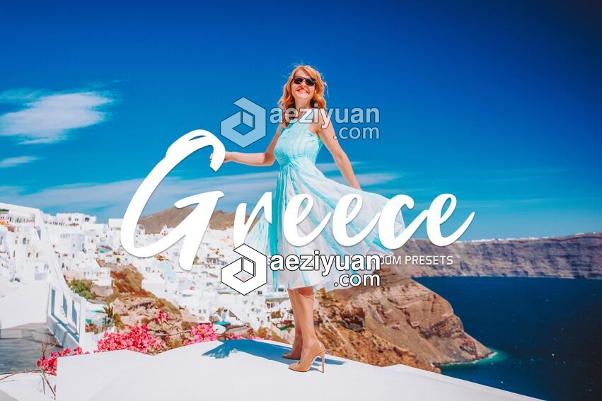 希腊旅拍Lightroom预设+手机版预设 Creativetacos Greece Lightroom希腊,旅拍,lightroom,手机,预设 - AE资源网 www.aeziyuan.com