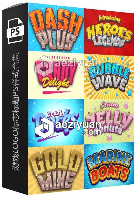 游戏LOGO标志标题PS样式合集 Game Logo Text Effect Styles Bundle可以采用IP方法调用,一台机器挂掉,CURLOPT_URL,CURLOPT_HEADER,CURLOPT_POST - AE资源网 www.aeziyuan.com