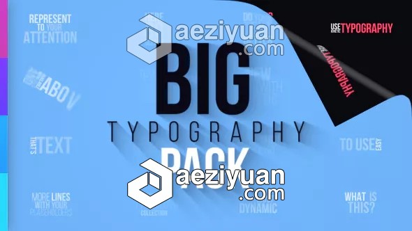 80种超大文字标题排版设计动画AE模板 Videohive Big Typography Pack可以采用IP方法调用,一台机器挂掉,CURLOPT_URL,CURLOPT_HEADER,CURLOPT_POST - AE资源网 www.aeziyuan.com