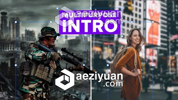 三维透视人物抠像背景分离单独介绍展示AE模板 Videohive Intro Multipurpose三维,透视,人物,背景,分离 - AE资源网 www.aeziyuan.com