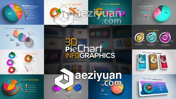 三维彩色信息数据扇形图表统计动画AE模板 Videohive 3D Pie Chart Infographics可以采用IP方法调用,一台机器挂掉,CURLOPT_URL,CURLOPT_HEADER,CURLOPT_POST - AE资源网 www.aeziyuan.com