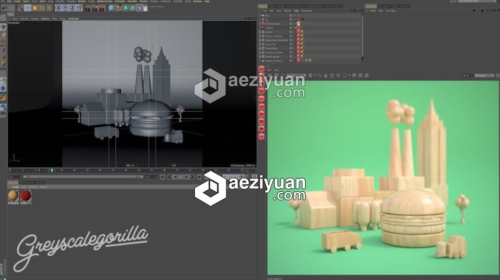 Cinema 4D Redshift渲染器的代理与随机教程 Redshift Proxies and Random Techniques渲染器,代理,随机,教程,random - AE资源网 www.aeziyuan.com