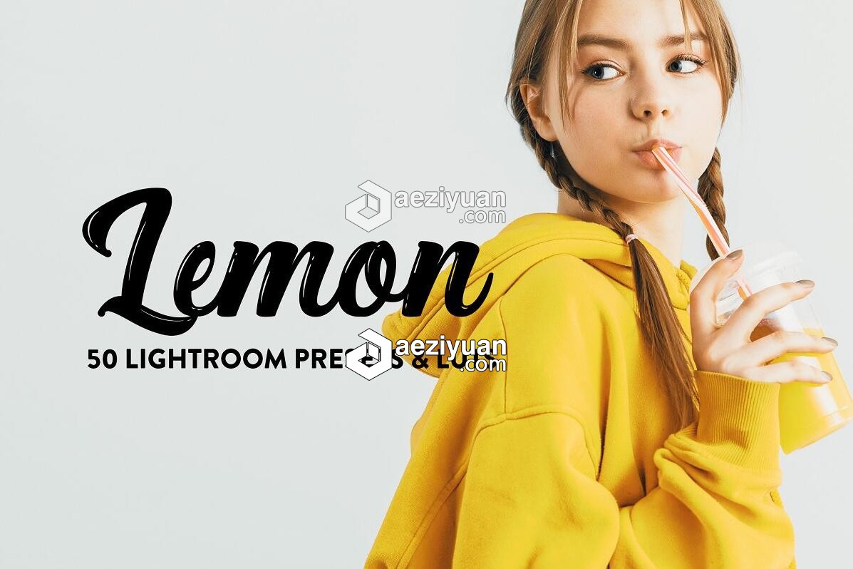 50组柠檬黄LR预设+LUT预设 50 Lemon Yellow Lightroom Presets &amp; LUTs柠檬黄,预设,yellow,lightroom - AE资源网 www.aeziyuan.com