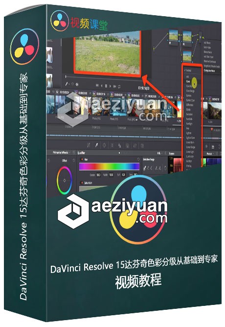 DaVinci Resolve 15达芬奇色彩分级从基础到专家视频教程可以采用IP方法调用,一台机器挂掉,CURLOPT_URL,CURLOPT_HEADER,CURLOPT_POST - AE资源网 www.aeziyuan.com