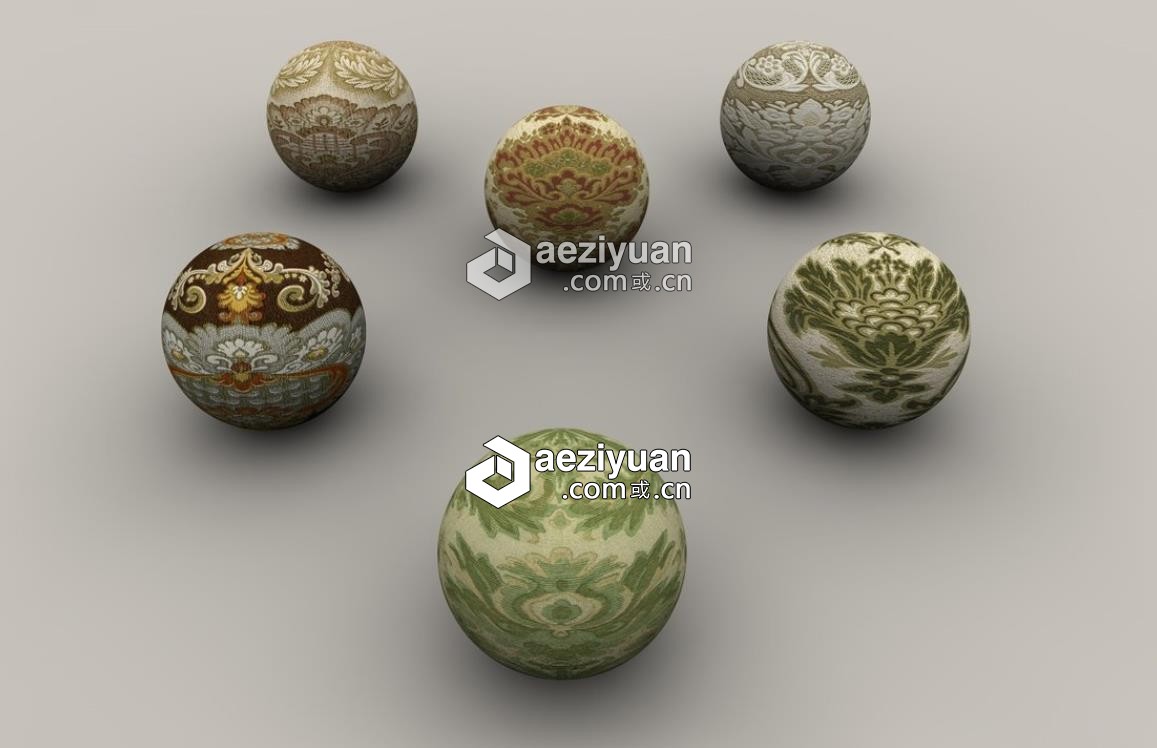 C4D壁纸材质球 Classical Wallpaper C4D材质壁纸,材质,classical,wallpaper - AE资源网 www.aeziyuan.com