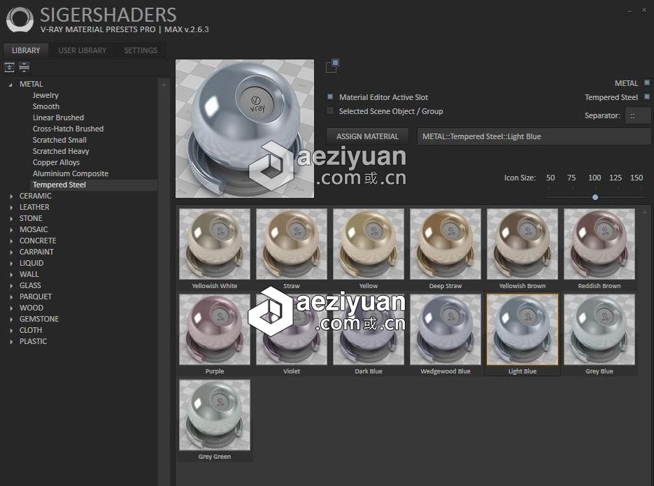 VRAY FOR 3DMAX材质库 SIGERSHADERS V-Ray Material Presets Pro 2.6.3 for 3ds Max可以采用IP方法调用,一台机器挂掉,CURLOPT_URL,CURLOPT_HEADER,CURLOPT_POST - AE资源网 www.aeziyuan.com