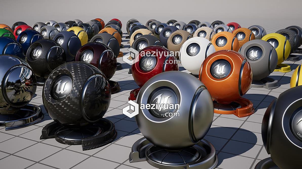 C4D Octance Render最全材质球大合集render,最全,材质,合集 - AE资源网 www.aeziyuan.com