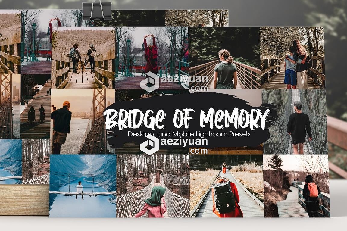 记忆之桥人文旅拍风光摄影Lightroom预设+APP滤镜记忆,人文,lightroom,预设,滤镜 - AE资源网 www.aeziyuan.com