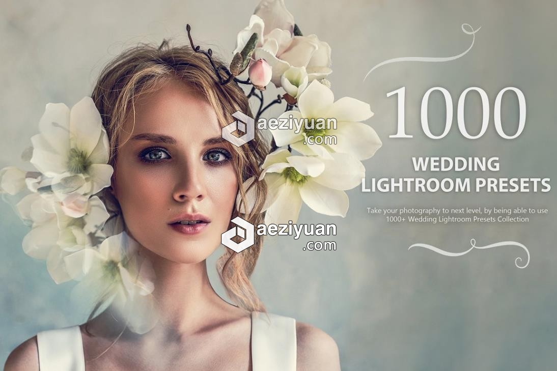 1000多种婚礼人像Lightroom预设合集 1000+ Wedding Lightroom Presets多种,人像,lightroom,预设,合集 - AE资源网 www.aeziyuan.com