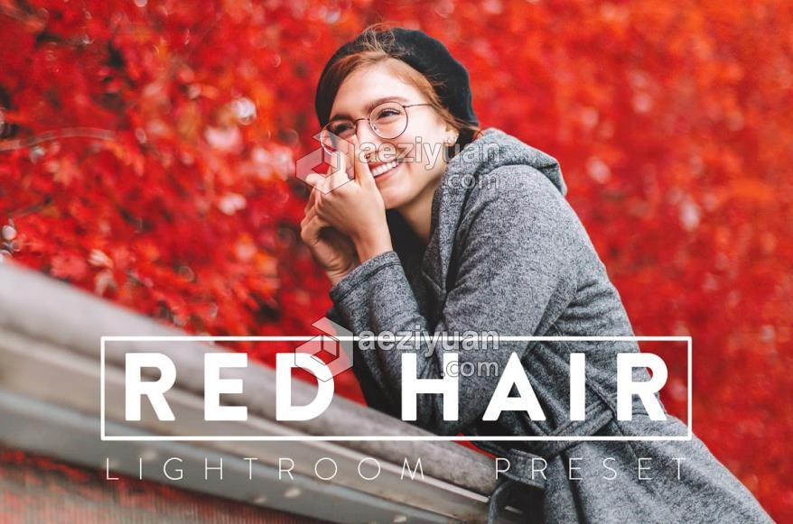 时尚人像通透暖色调LR预设/移动APP预设 REDHEAD Lightroom Preset时尚人像,通透,预设,移动,lightroom - AE资源网 www.aeziyuan.com