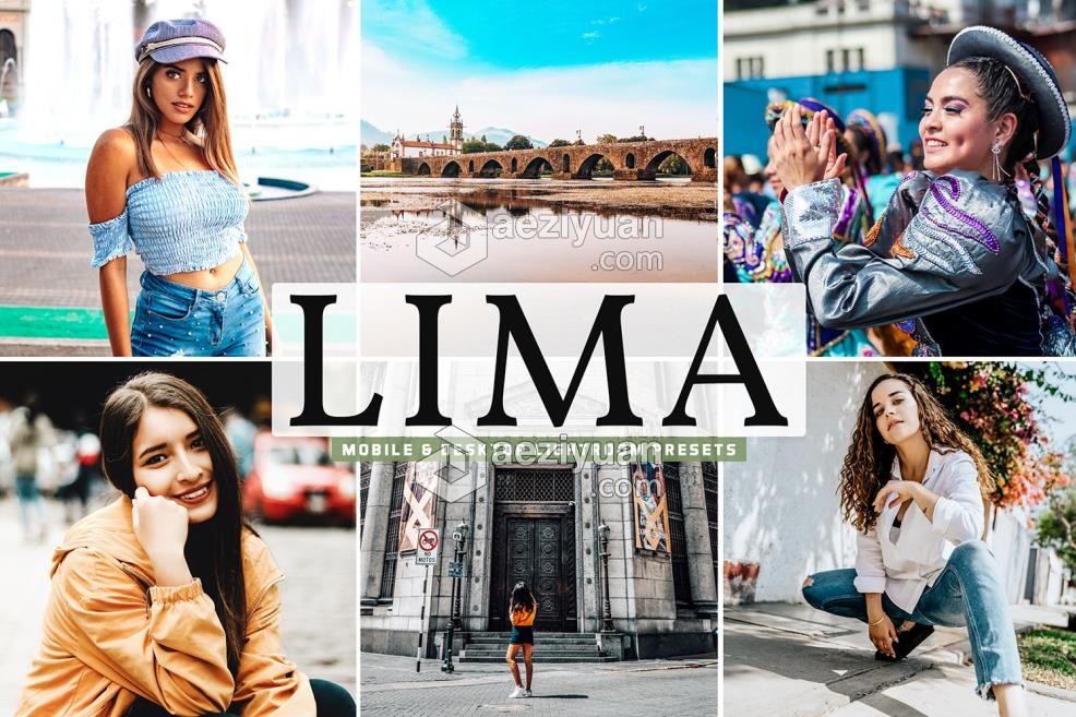 秘鲁利马旅拍人文风光Lightroom预设/APP预设 Lima Mobile &amp; Desktop Lightroom Presets利马,人文,lightroom,mobile,desktop - AE资源网 www.aeziyuan.com