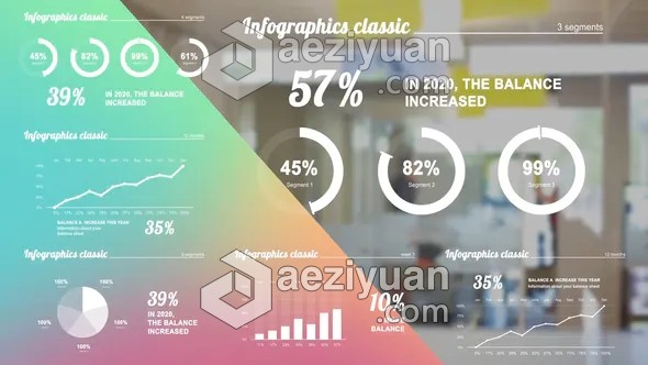 白色干净公司企业商务信息图表动画AE模板白色,干净,信息图表,动画,ae模板 - AE资源网 www.aeziyuan.com