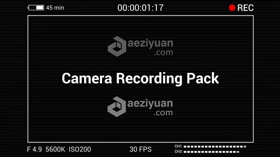 摄像机取景框录制拍摄特效界面显示框PR预设摄像机,取景,录制,拍摄,特效 - AE资源网 www.aeziyuan.com