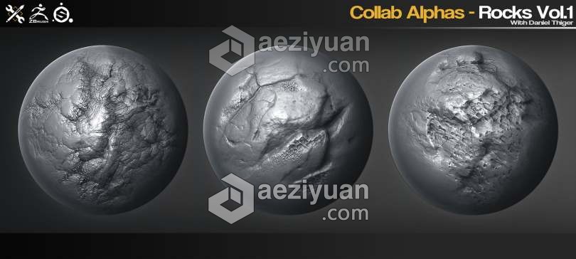 40组2K高清岩石裂痕碎片ZBrush Alphas画笔与材质合集裂痕,碎片,zbrush,alpha,画笔 - AE资源网 www.aeziyuan.com