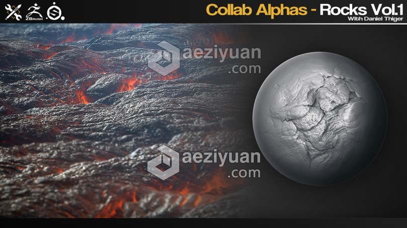 40组2K高清岩石裂痕碎片ZBrush Alphas画笔与材质合集裂痕,碎片,zbrush,alpha,画笔 - AE资源网 www.aeziyuan.com