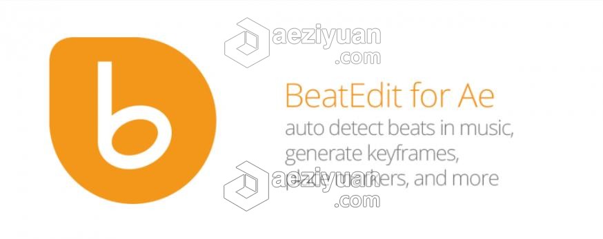 音乐鼓点自动节拍打点标记动画AE脚本 BeatEdit v2.0.0 附使用教程音乐,鼓点,自动,打点,标记 - AE资源网 www.aeziyuan.com