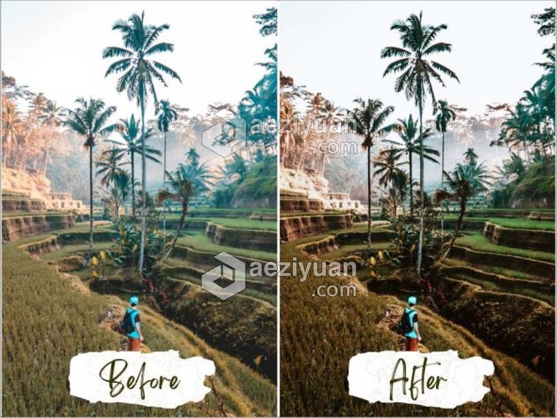 巴厘岛旅拍人文Lightroom预设/APP滤镜  Bali Lightroom Presets巴厘岛,人文,lightroom,预设,滤镜 - AE资源网 www.aeziyuan.com