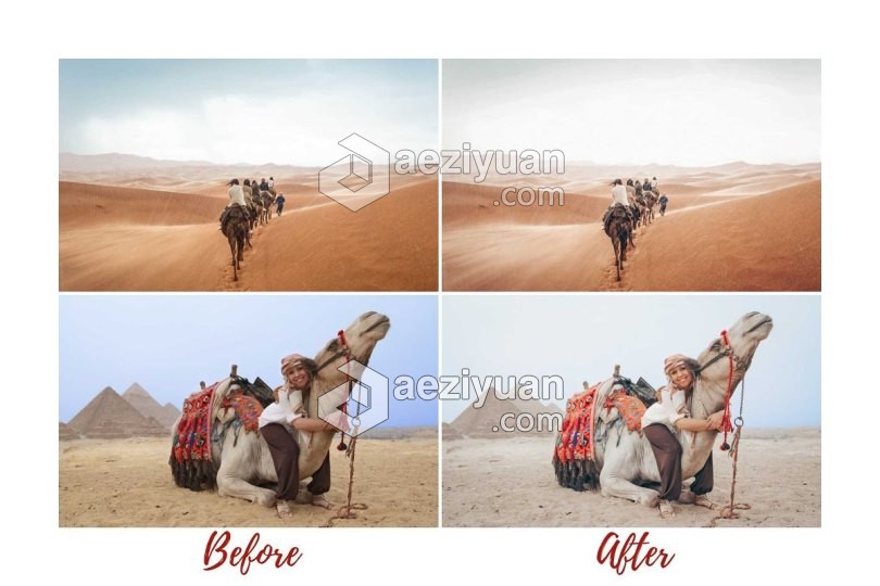 摩洛哥沙漠旅拍人文胶片Lightroom预设 Lightroom Presets MOROCCO摩洛哥,沙漠,人文,胶片,lightroom - AE资源网 www.aeziyuan.com