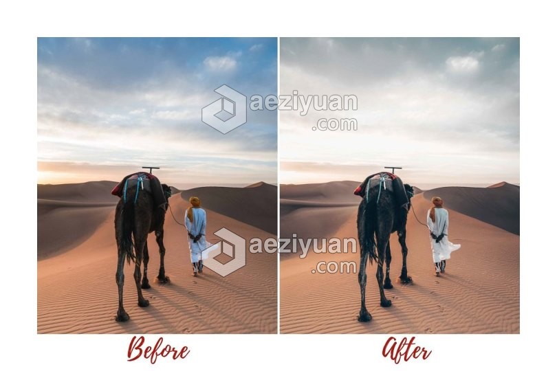 摩洛哥沙漠旅拍人文胶片Lightroom预设 Lightroom Presets MOROCCO摩洛哥,沙漠,人文,胶片,lightroom - AE资源网 www.aeziyuan.com