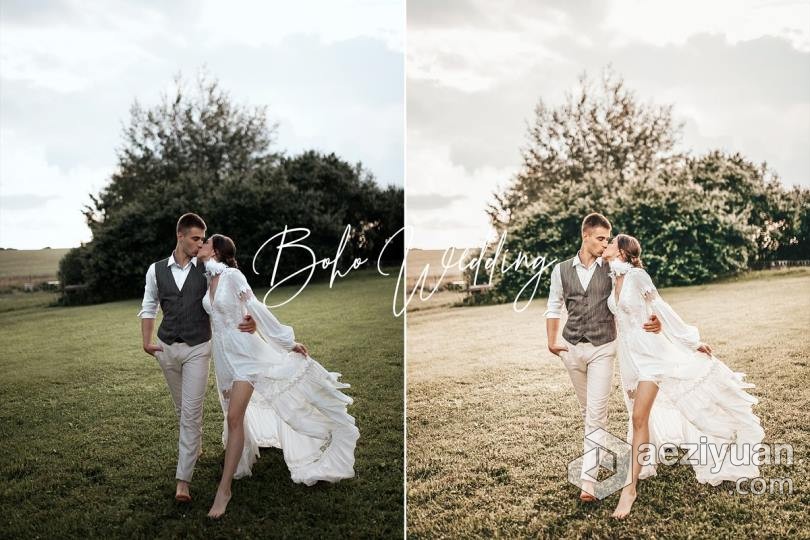 INS风风靡全球波西米亚风婚礼人像Lightroom预设包 Boho Wedding Lightroom Presets波西米亚,波西米亚风,人像,lightroom,预设 - AE资源网 www.aeziyuan.com