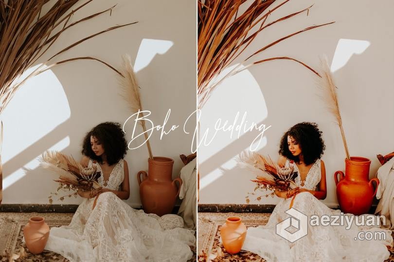 INS风风靡全球波西米亚风婚礼人像Lightroom预设包 Boho Wedding Lightroom Presets波西米亚,波西米亚风,人像,lightroom,预设 - AE资源网 www.aeziyuan.com