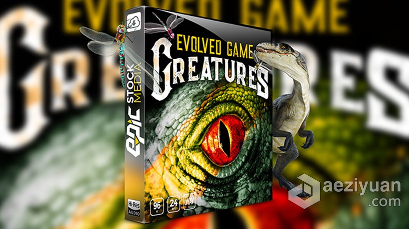 168个怪兽之声进化游戏生物怪兽音效素材 Evolved Game Creatures – Monster Sounds怪兽,之声,进化,游戏,音效 - AE资源网 www.aeziyuan.com