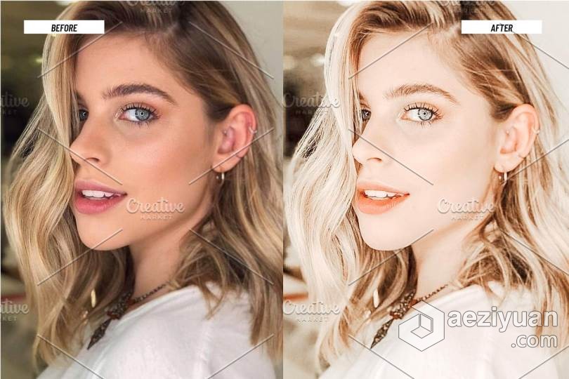 明亮通透干净胶片Lightroom预设/APP调色滤镜 Light and Airy Lightroom Presets明亮,通透,干净,胶片,lightroom - AE资源网 www.aeziyuan.com
