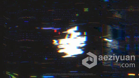 毛刺干扰波动故障变形效果标志logo片头动画 AE模板 AE工程文件 Wave of Glitches Logo毛刺,干扰,波动,故障,变形 - AE资源网 www.aeziyuan.com