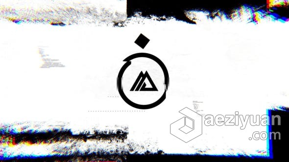 失真毛刺故障图形动画高科技计算机公司视频LOGO片头 AE模板 AE工程文件 Glitch Shapes Logo失真,毛刺,故障,图形,动画 - AE资源网 www.aeziyuan.com