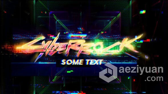 分割电视噪点数字失真故障标志视频片头 AE模板 AE工程文件 Glitch Logo分割,电视,数字,失真,故障 - AE资源网 www.aeziyuan.com