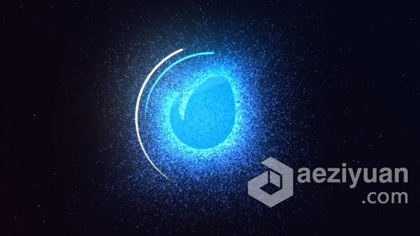 流转粒子特效发光LOGO标志视频片头制作 AE模板 AE工程文件 Energy Logo Reveal流转,粒子特效,特效,发光,标志 - AE资源网 www.aeziyuan.com