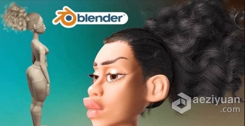 Blender夸张卡通角色建模工作流视频教程 Cartoon Character Modeling in Blenderblender,夸张,角色,建模,工作流 - AE资源网 www.aeziyuan.com