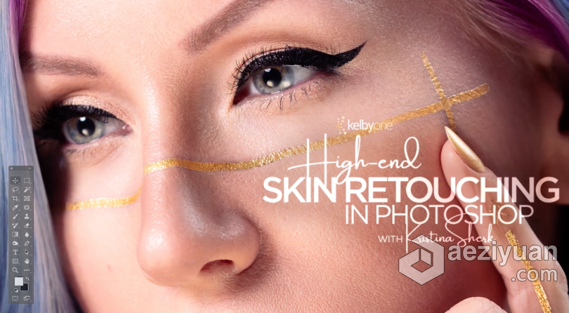 PS高端人像皮肤后期修饰视频教程 High-end Skin Retouching in Photoshop with Kristina Sherk高端,人像,皮肤,后期,修饰 - AE资源网 www.aeziyuan.com