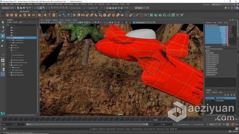 Maya 3D建模与动画技术高级技能训练视频教程3d建模,动画技术,技术,高级,技能 - AE资源网 www.aeziyuan.com
