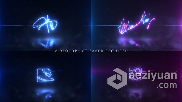 霓虹灯效果标志视频片头Neon Logo动画制作 AE模板 AE工程文件 Neon Signature Logo霓虹灯,效果,标志,视频,片头 - AE资源网 www.aeziyuan.com