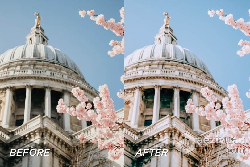 伦敦春季人文旅拍Lightroom预设/手机APP预设 5 London Lightroom Presets伦敦,春季,人文,lightroom,预设 - AE资源网 www.aeziyuan.com