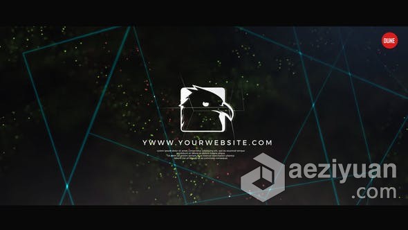 故障粒子发光线条特效动画LOGO视频片头制作 AE模板 AE工程文件 Glitch Logo Animation故障,粒子,视频,工程,文件 - AE资源网 www.aeziyuan.com