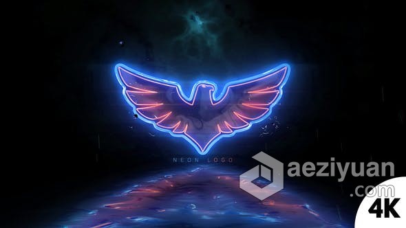 霓虹灯能量闪光电流特效动画LOGO效果视频片头 AE模板 AE工程文件 Neon Logo Reveal V2霓虹灯,能量,效果,视频,片头 - AE资源网 www.aeziyuan.com