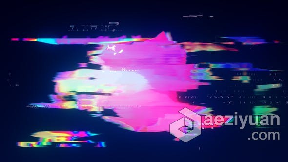 数字色彩故障溶化分裂霓虹灯效果LOGO视频片头 AE模板 AE工程文件 Digital Color Glitch Logo Reveal数字,色彩,故障,分裂,霓虹灯 - AE资源网 www.aeziyuan.com