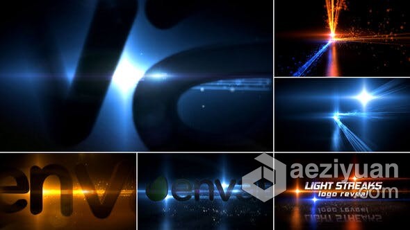 绚丽粒子光线条纹动画演绎3D大气标志LOGO片头 AE模板 AE工程文件 Light Streaks Logo Reveal绚丽,粒子,动画,演绎,大气 - AE资源网 www.aeziyuan.com