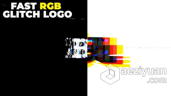 快速Rgb分割马赛克故障Glitch Logo技术标志片头 AE模板 AE工程文件 Fast Rgb Glitch Logo快速,分割,故障,glitch,片头 - AE资源网 www.aeziyuan.com