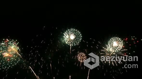 活动庆典新年狂欢派对烟花绽放影视视频素材 Fireworks (Stock Footage) - AE资源网 www.aeziyuan.com