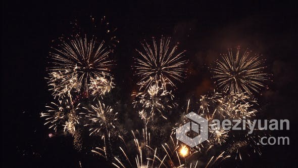 璀璨烟花节日庆典烟火庆祝新年倒计时背景视频素材 Firework Celebration (Stock Footage) - AE资源网 www.aeziyuan.com