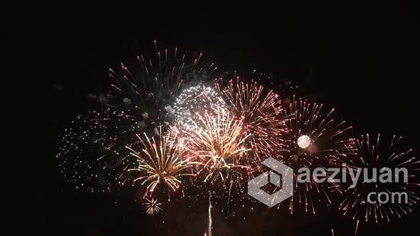 灿烂烟花燃放烟火影视视频素材 Fireworks (Stock Footage) - AE资源网 www.aeziyuan.com