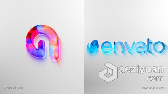 制作彩色水晶玻璃效果LOGO动画演绎视频片头 AE模板 AE工程文件 Clean Colorful Logo Reveal制作,彩色,水晶玻璃,效果,动画 - AE资源网 www.aeziyuan.com