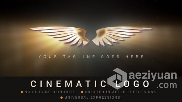 体积光LOGO光发电影标志视频片头动画制作 AE模板 AE工程文件 Cinematic Logo体积,logo,电影,标志,视频 - AE资源网 www.aeziyuan.com