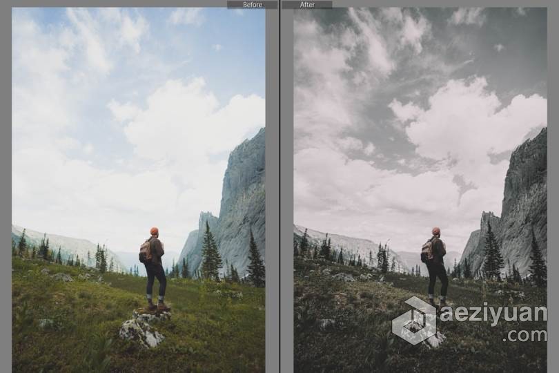 户外旅行者喜怒无常黑暗情绪LR预设/手机APP滤镜 Traveler Lightroom Outdoor Presets户外旅行,喜怒无常,黑暗,情绪,预设 - AE资源网 www.aeziyuan.com